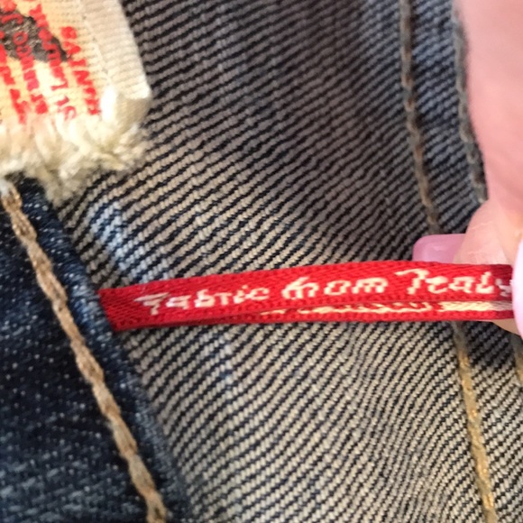 Parasuco denim legend. Distressed denim with paint/sparkle detail - Picture 15 of 16